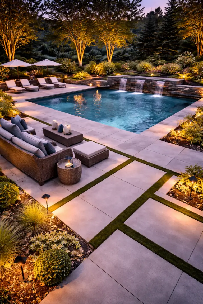 patio pool hardscape - Hardscaping