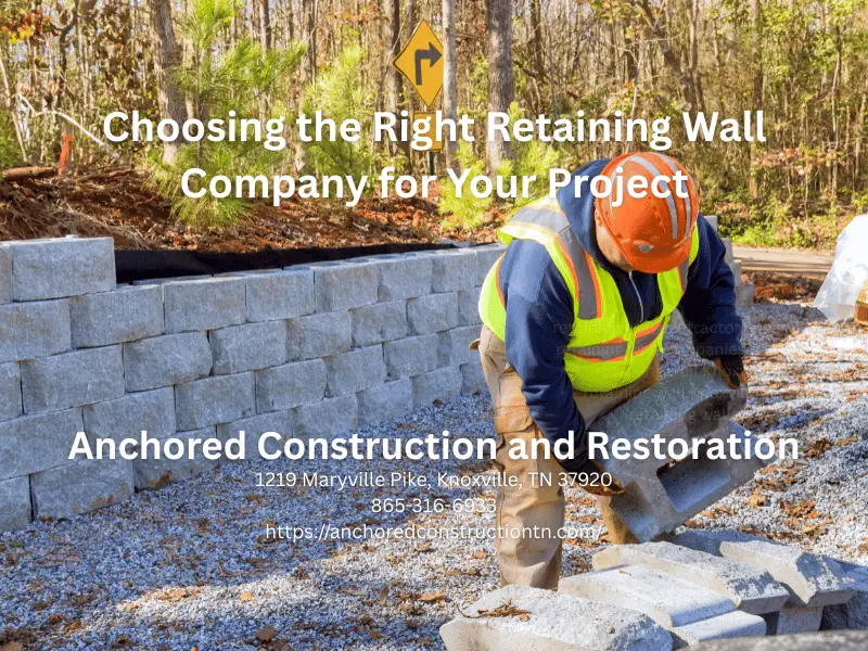 retaining wall knoxville tn