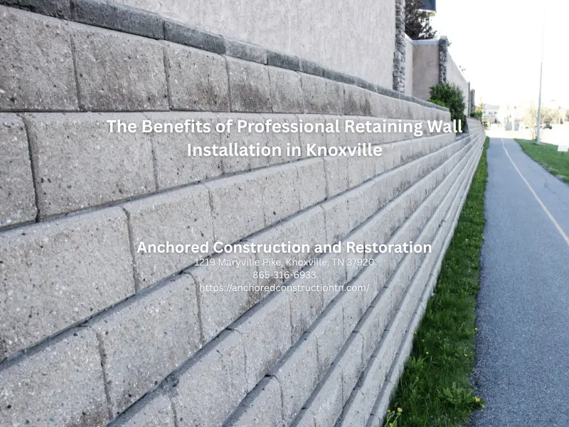 retaining wall builders in Knoxville TN