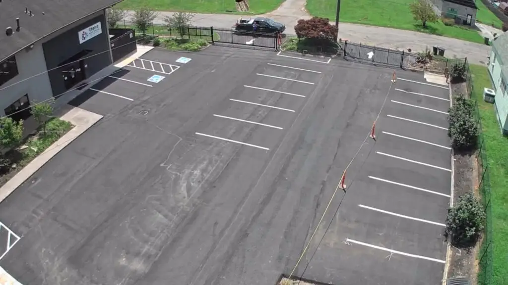 new driveway and asphalt parking lot in knoxville, TN