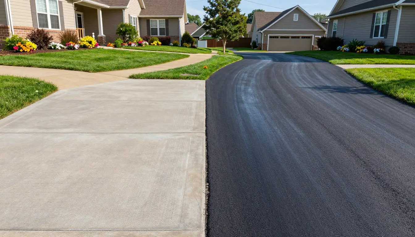 concrete driveway vs asphalt