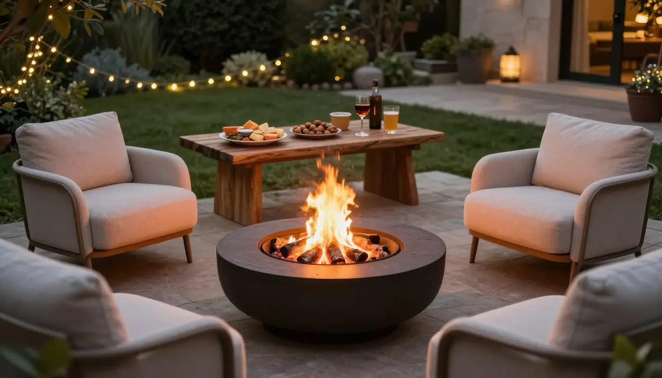 fire pit and seating ideas