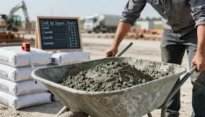 how much concrete per sq ft