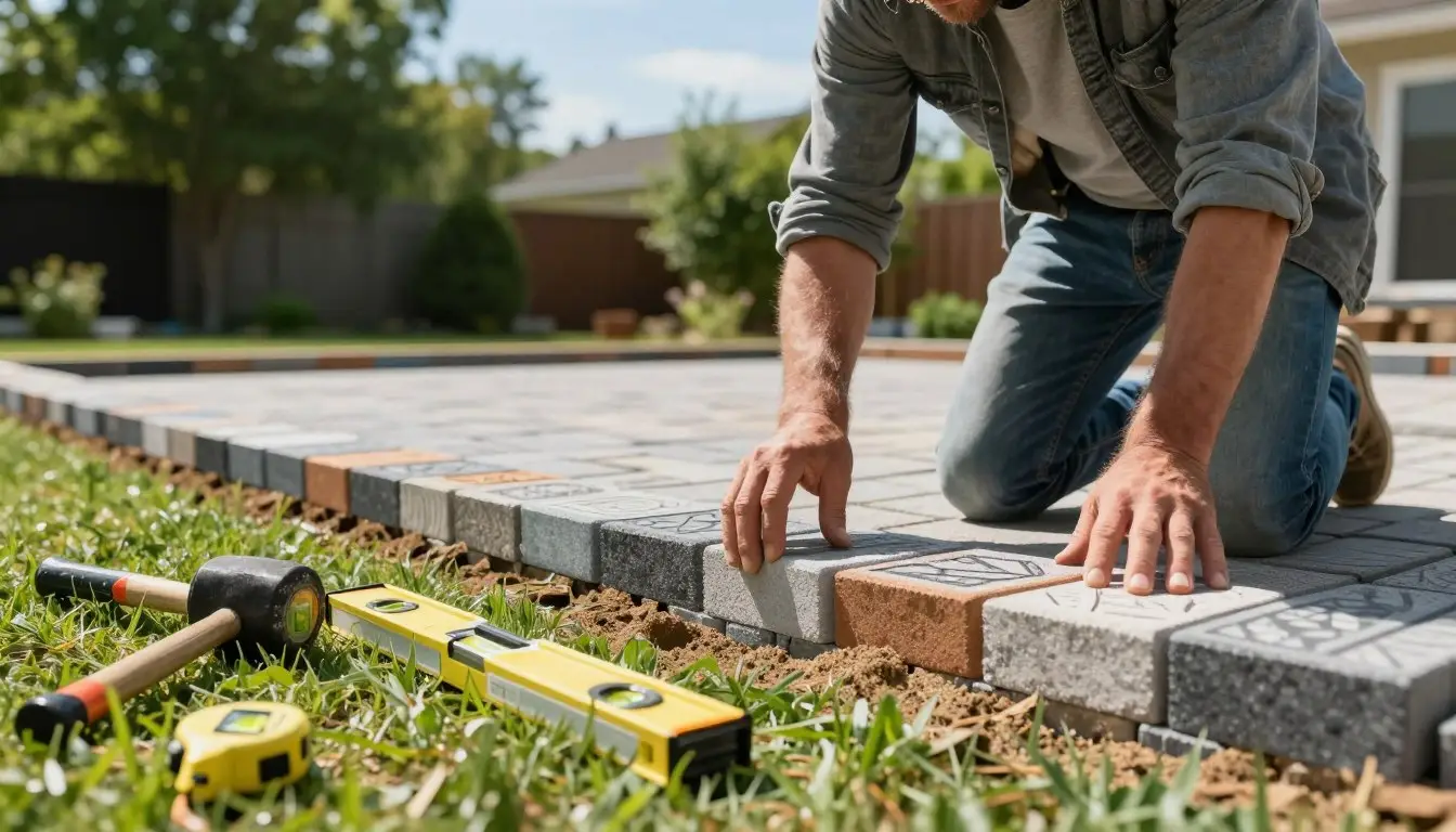 how to build paver patio