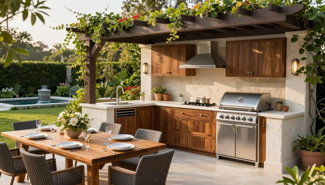 outdoor kitchen and design