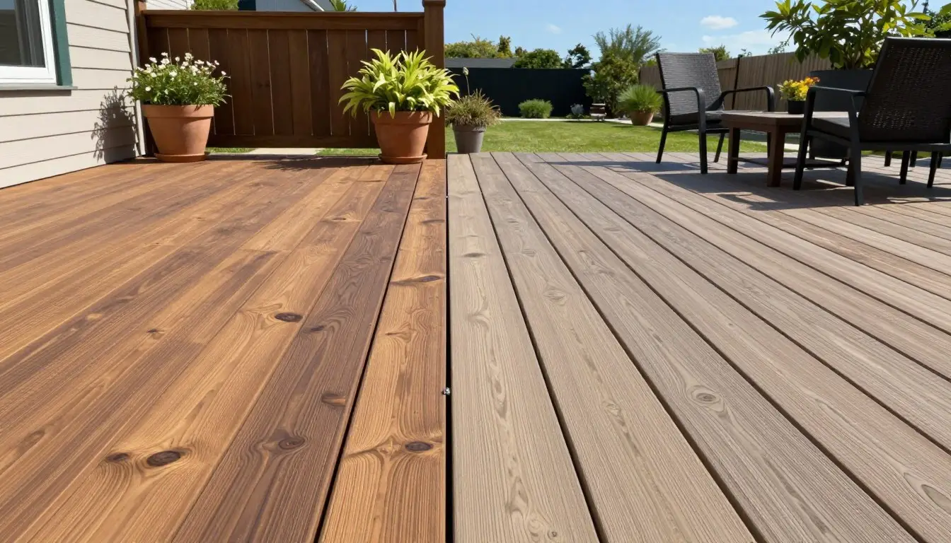 wood deck versus composite