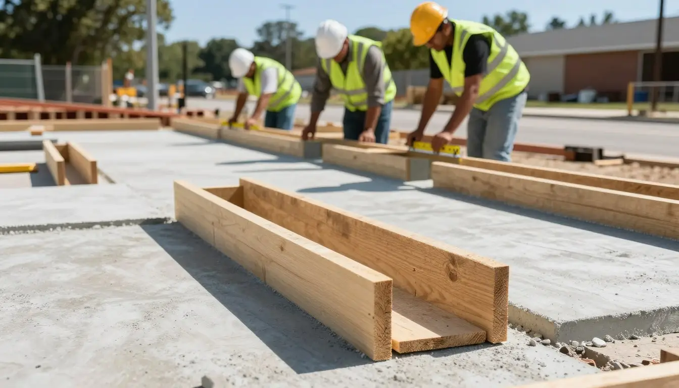concrete sidewalk forms
