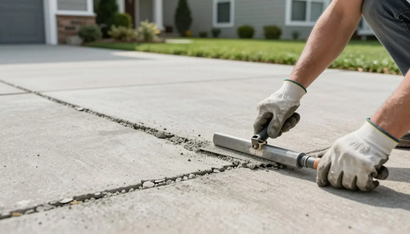 how repair concrete driveway - concrete driveway repair