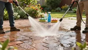 how to clean paver patio