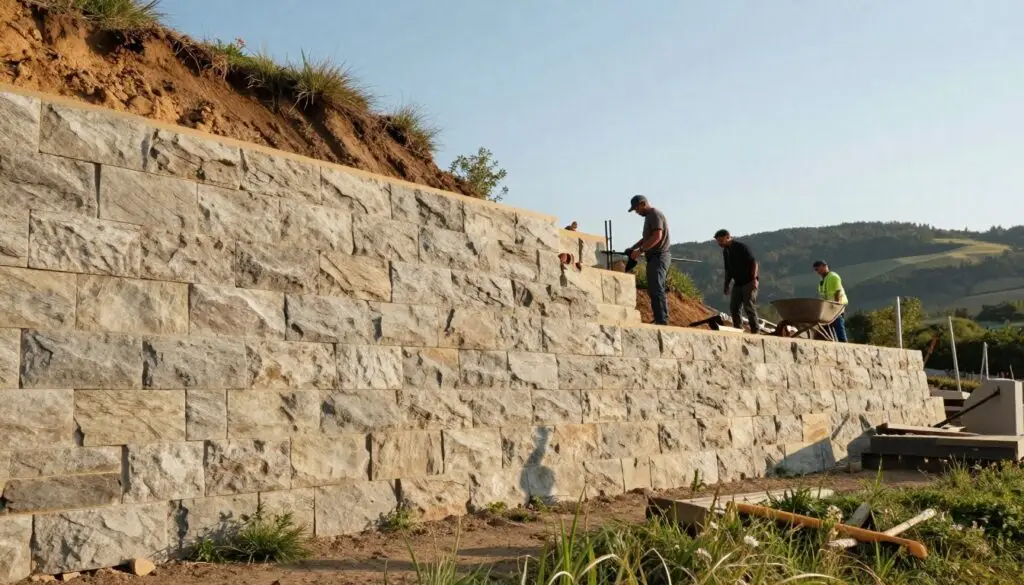 how to fix retaining wall -how to build retaining wall on slope