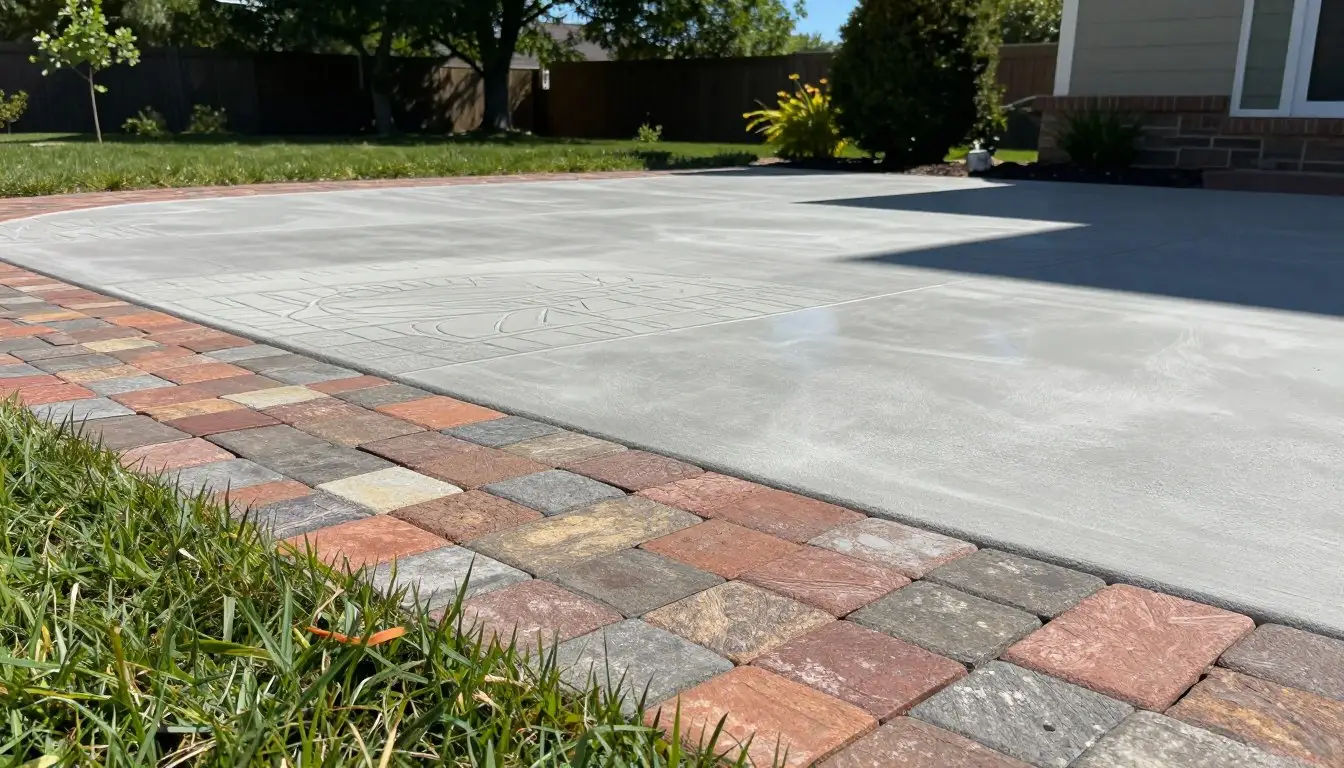 paver patio vs stamped concrete