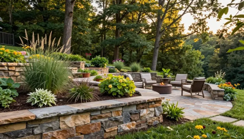 retaining wall and patio ideas - Geo Retaining wall contractor