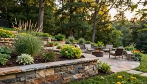 retaining wall and patio ideas - Geo Retaining wall contractor